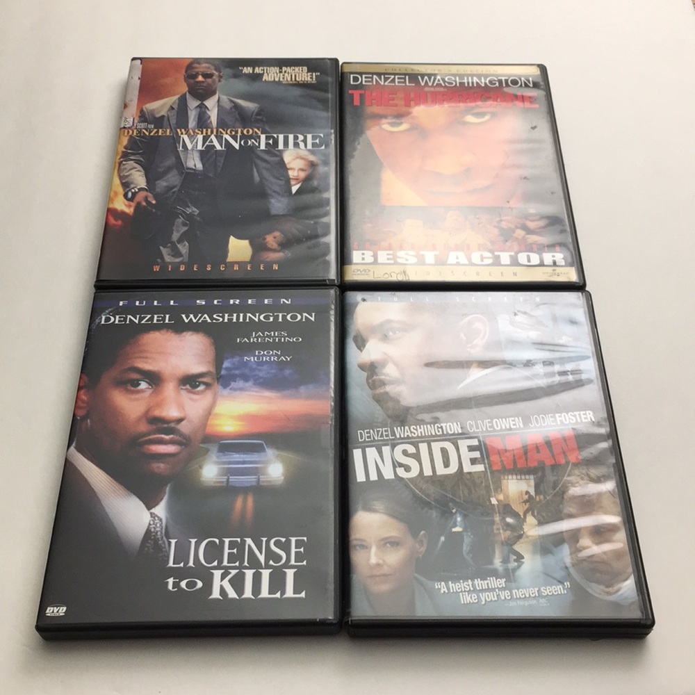 Denzel Washington DVD Movie Bundle